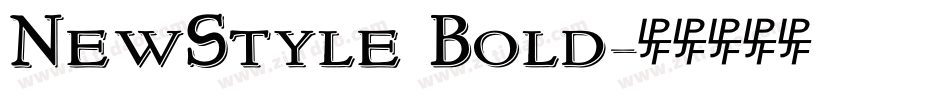 NewStyle Bold字体转换